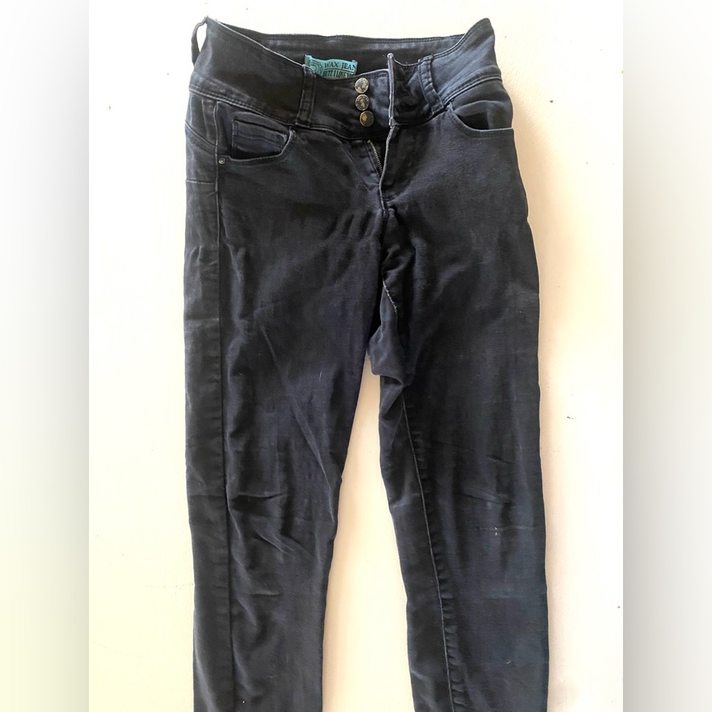 Brand: Brand: Wax Jeans Butt, I Love You Size: 0 Color: Gray/Black